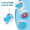 Wrapables Cute Plush Keychain Pendant Charm for Bag, (Set of 2) Whales